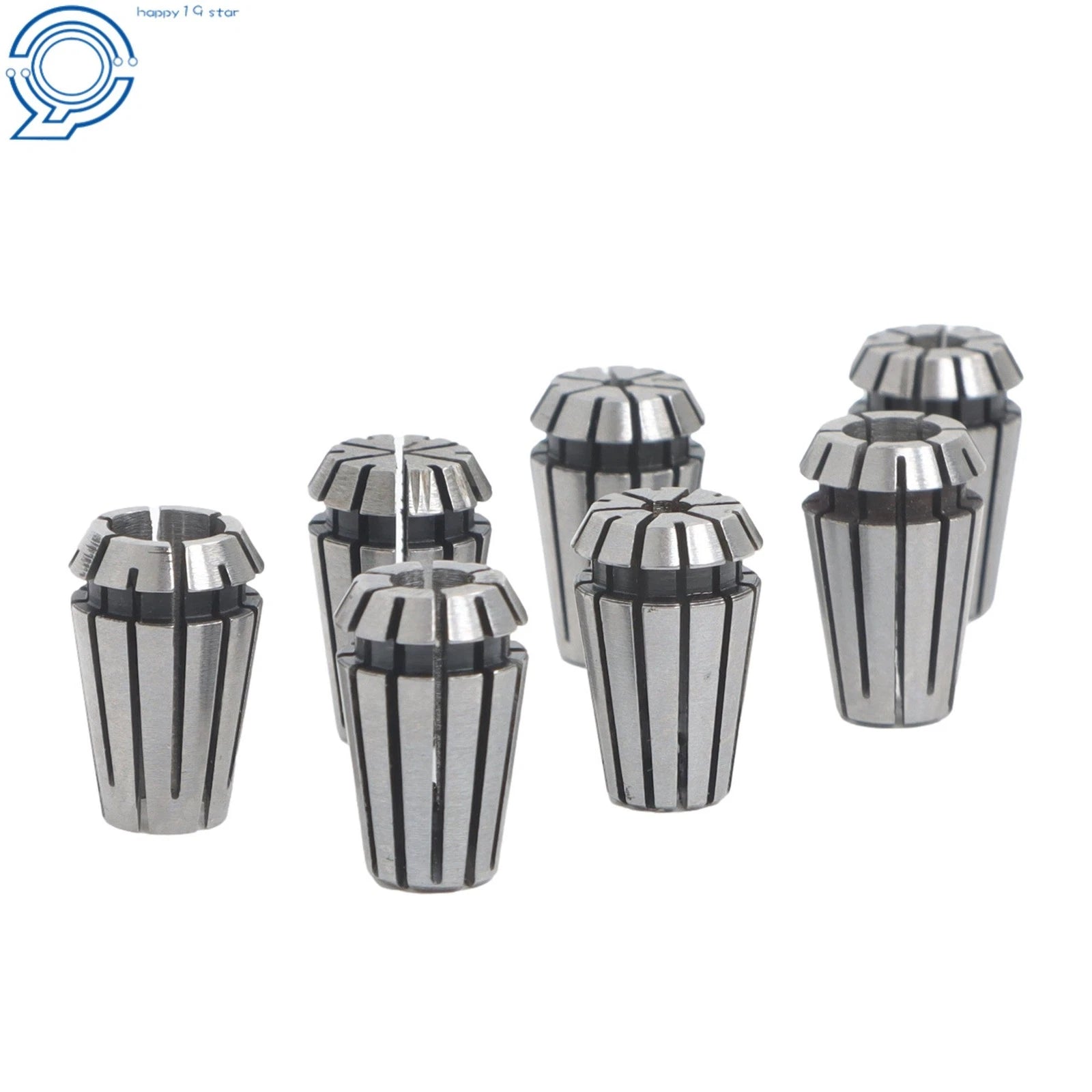 7 Piece Collet Set ER11 1mm 2mm 3mm 4mm 5mm 6mm 7mm CNC Tool