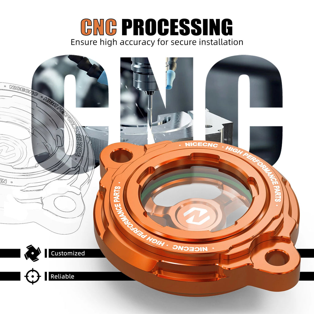 NICECNC Engine Oil Filter Cover Cap for KTM 450 SX-F, EXC, XC-W (2012–2015)