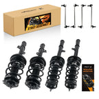 Set of 8 Front Rear Struts w/ Springs Sway Bars for 2008-2011 Toyota Highlander FWD
