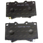 2 Front Drilled Slotted Disc Rotors Brake Pads for Toyota FZJ105 HZJ105