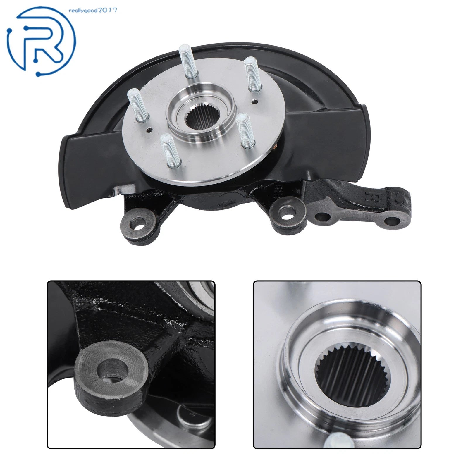Front Right Steering Knuckle & Wheel Hub Bearing Assembly for Honda CR-V (2007-2009)