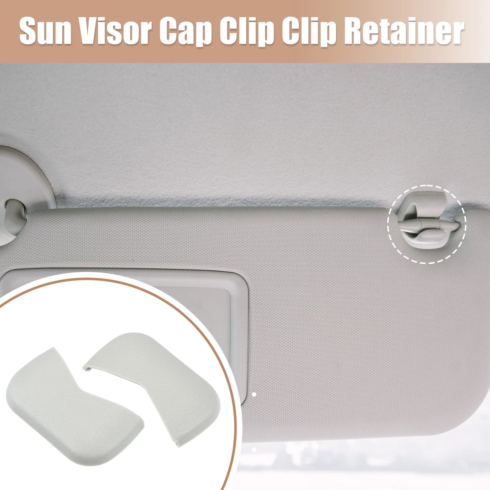 2X Sun Visor Bolt Cover Makeup Mirror for Nissan Altima (2013–202)