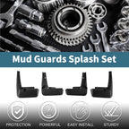 Set of 2 Mud Flaps Splash Guards for Toyota Granvia (2023–2024)