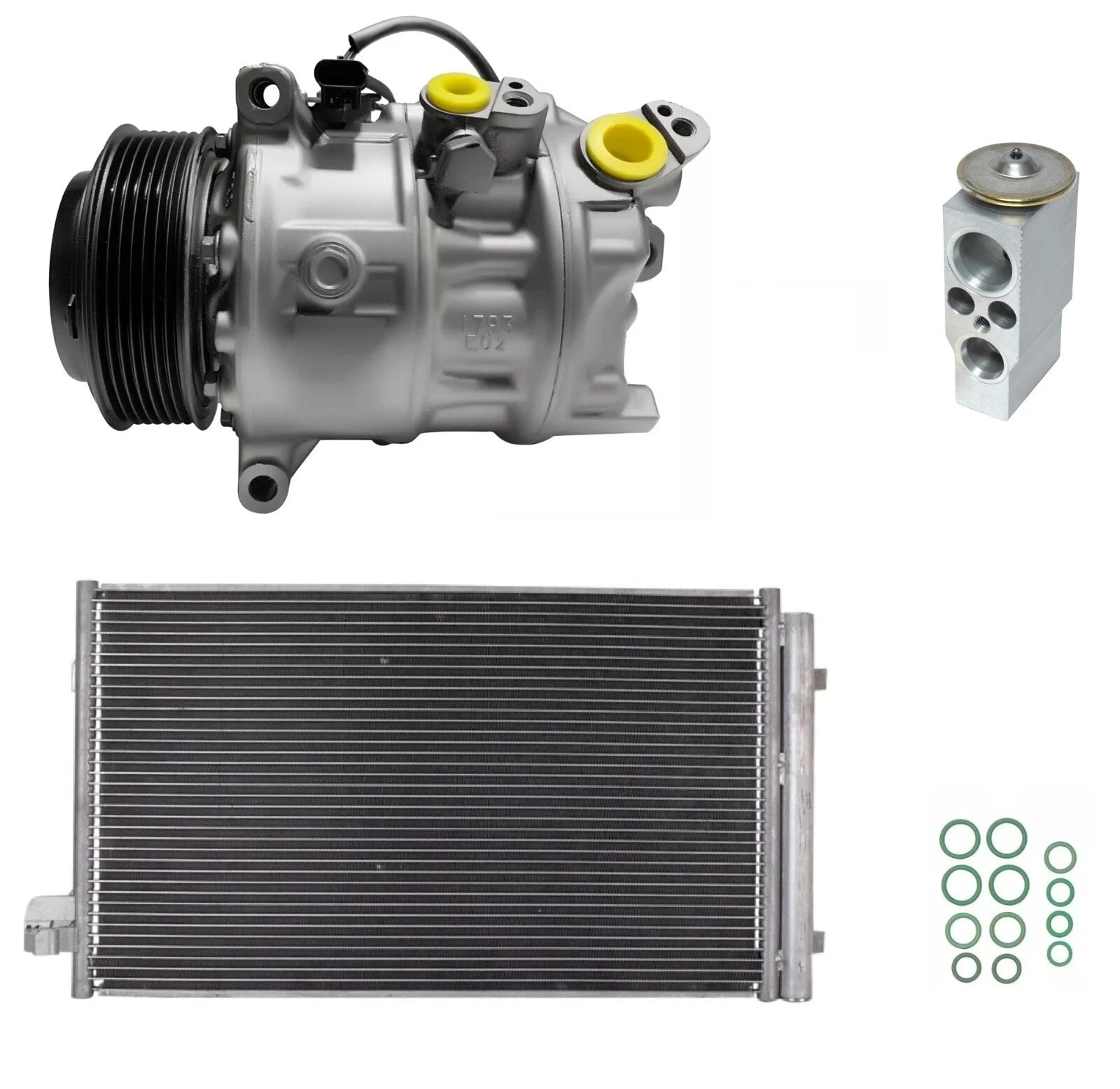 AC Compressor Kit with Condenser for BMW M5 4.4L V8 Turbo (2018)