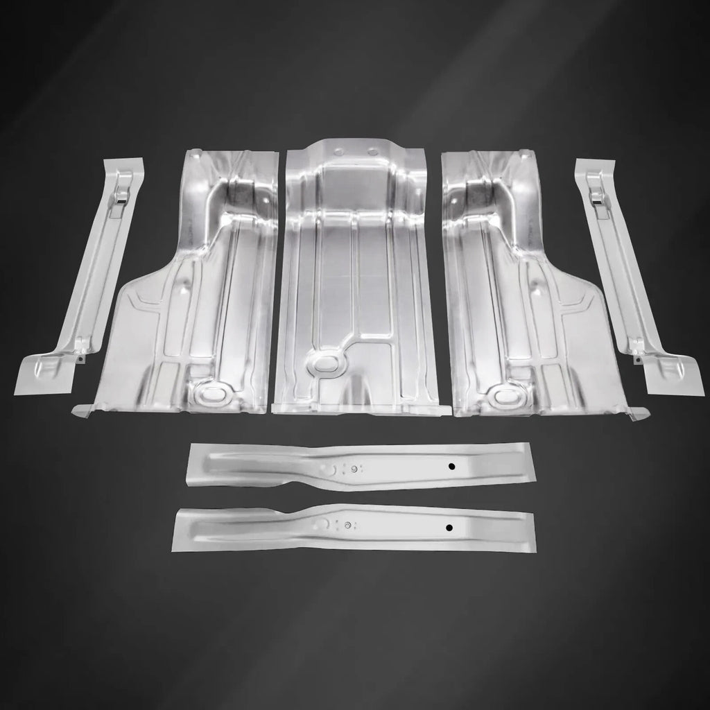7-Piece Rear Trunk Floor Pan Panel Kit for Chevelle GTO Skylark Cutlass (1968–1972)