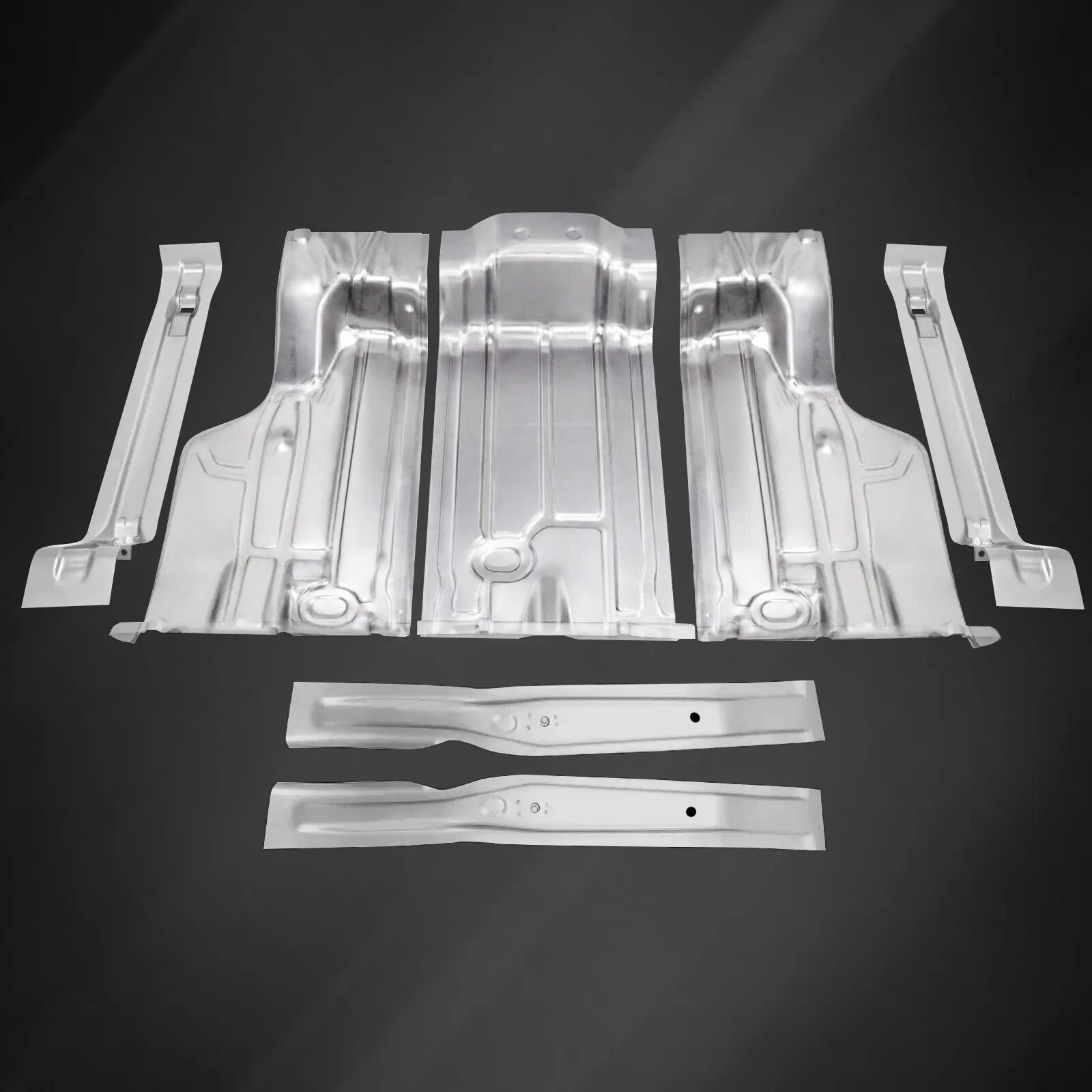 7-Piece Rear Trunk Floor Pan Panel Kit for Chevelle GTO Skylark Cutlass (1968–1972)