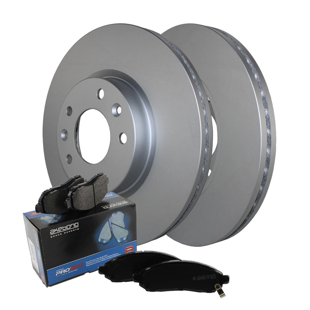 Front Brake Kit 299mm Rotors & Akebono ProACT Pads for Ford Fusion MKZ (2006–2012)