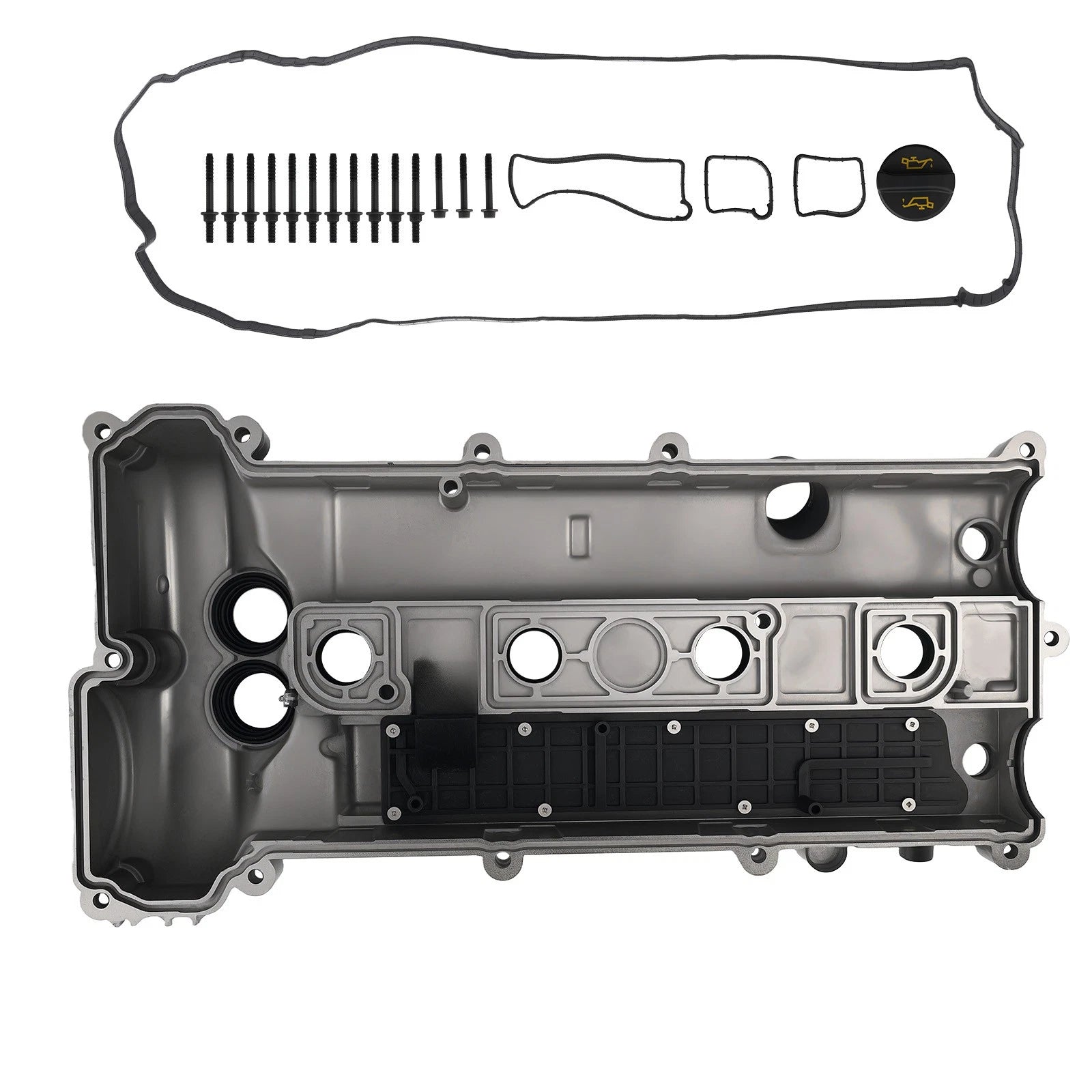 Engine Valve Cover for Ford Edge 2.0L Turbo (2015-2018) Black