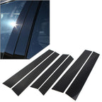 6X Car Door Trim Cover Kit for Honda CR-V (2007–2011) - Glossy Black