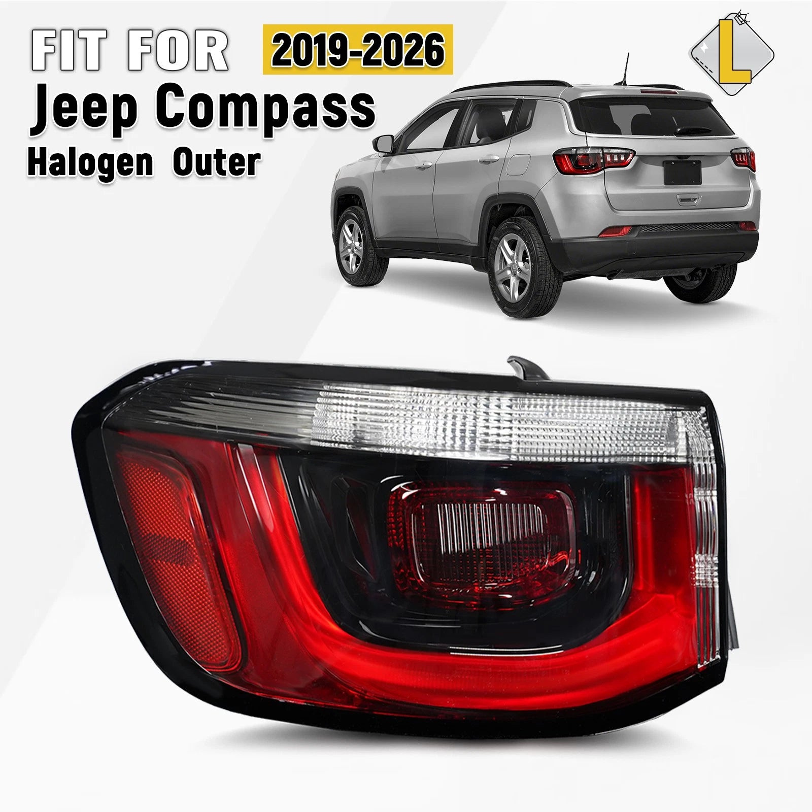 Halogen Tail Light Outer Left for Jeep Compass (2019–2026) 68417081AD