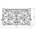 Replacement Dual Fan Assembly For 2005-2006 Chevrolet Avalanche