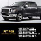 Left Door Handle Bezel Key Lock Cover for Nissan Titan (2004–2019)