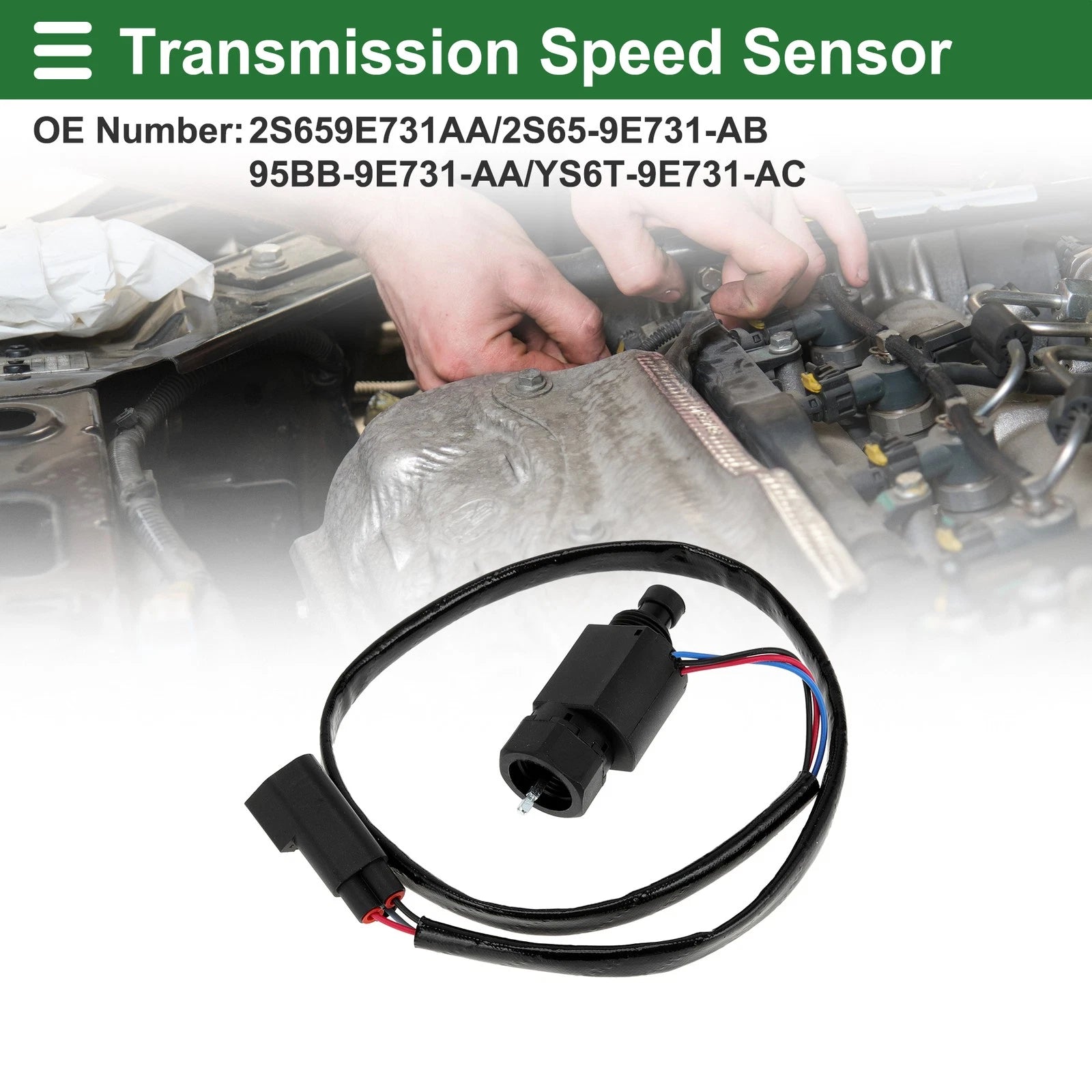 1 Pc No.2S659E731AA Transmission Speed Sensor for Ford Fiesta Mk6 (2010–2011)