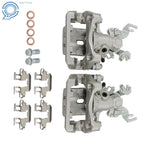 Set of 2 Rear Brake Calipers w/ Bracket for Ford Fusion Mazda 6 (2006–2013)
