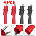 Set of 4 Insulated Crocodile Clips for Multimeter Testing