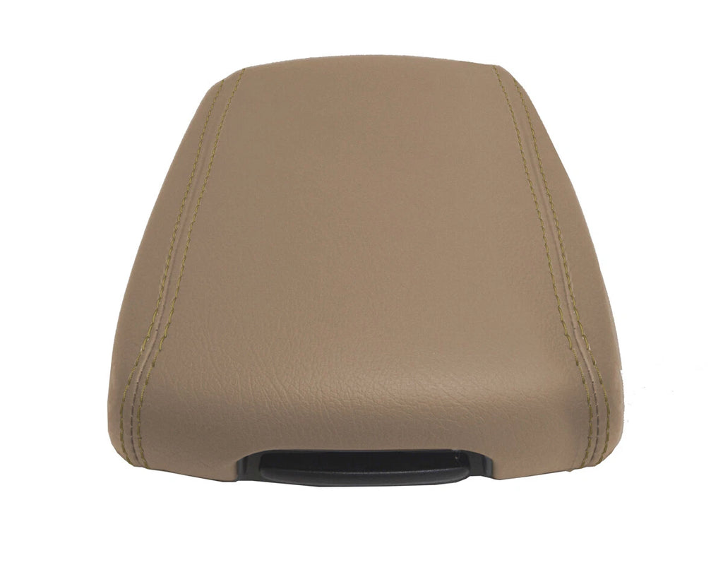 Console Lid Armrest Cover for Kia Sportage (2017–2020) Beige PVC Leather