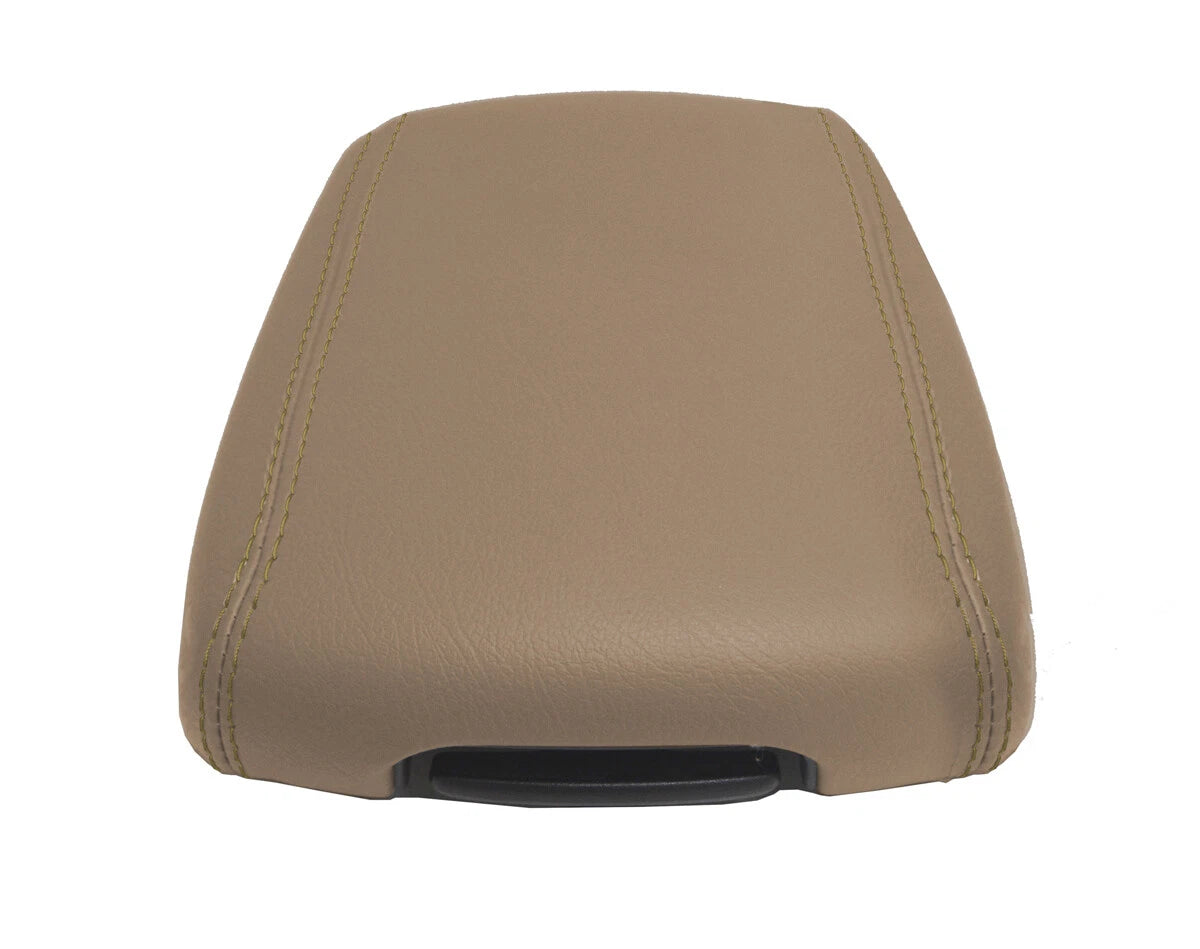 Console Lid Armrest Cover for Kia Sportage (2017–2020) Beige PVC Leather