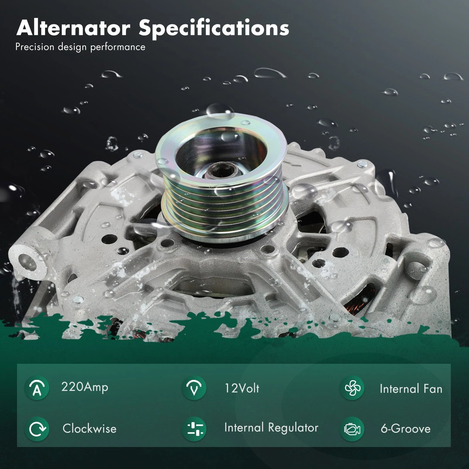 220A Alternator for Dodge Sprinter 2500, Freightliner Sprinter 2500 (2007–2008)
