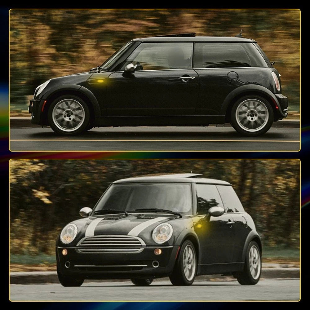 Dynamic Front LED Side Marker Lights for Mini R50 Hatchback Cooper (2002–2006)