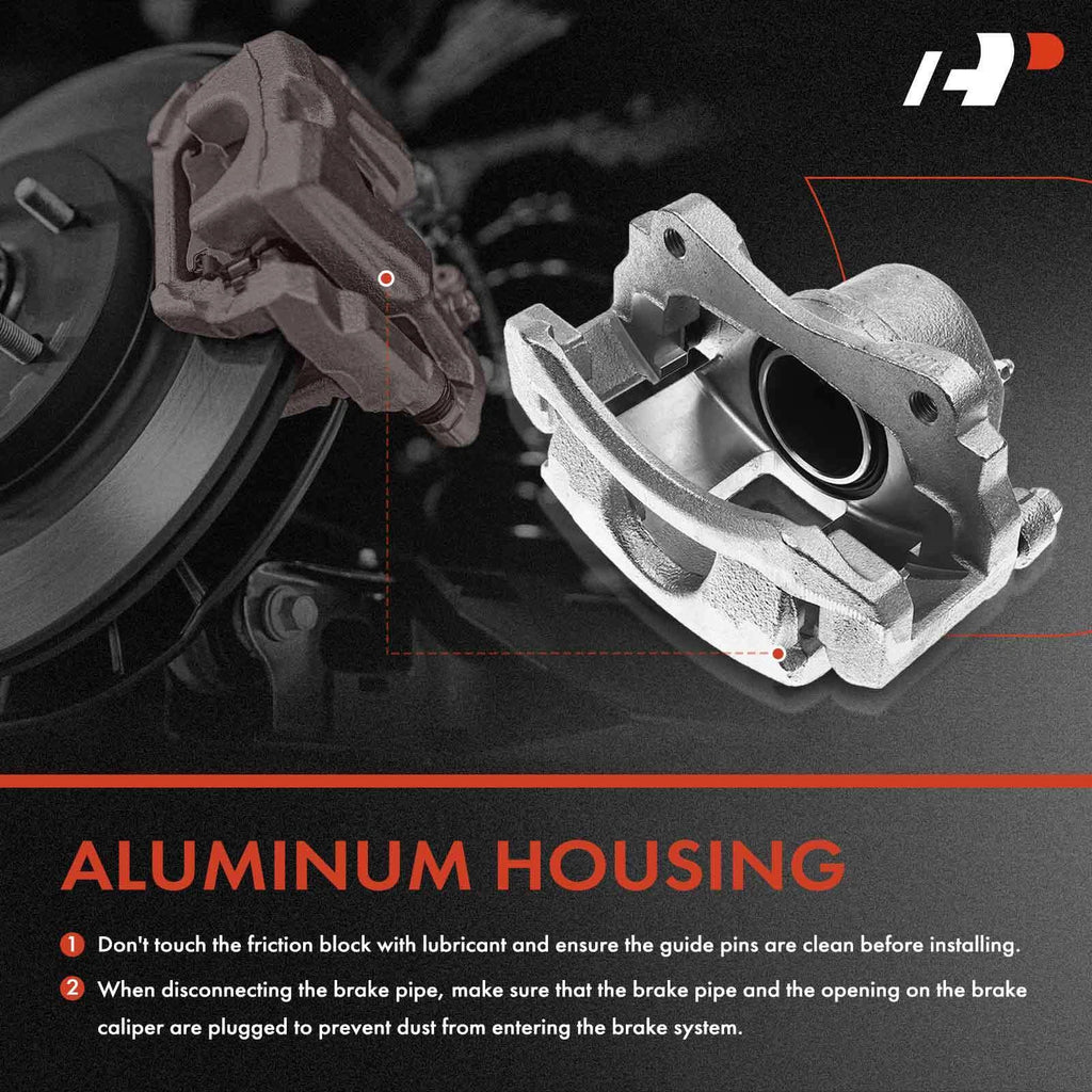 6X Front Brake Caliper & Ceramic Brake Pad for Chevrolet Impala (2000-2020)
