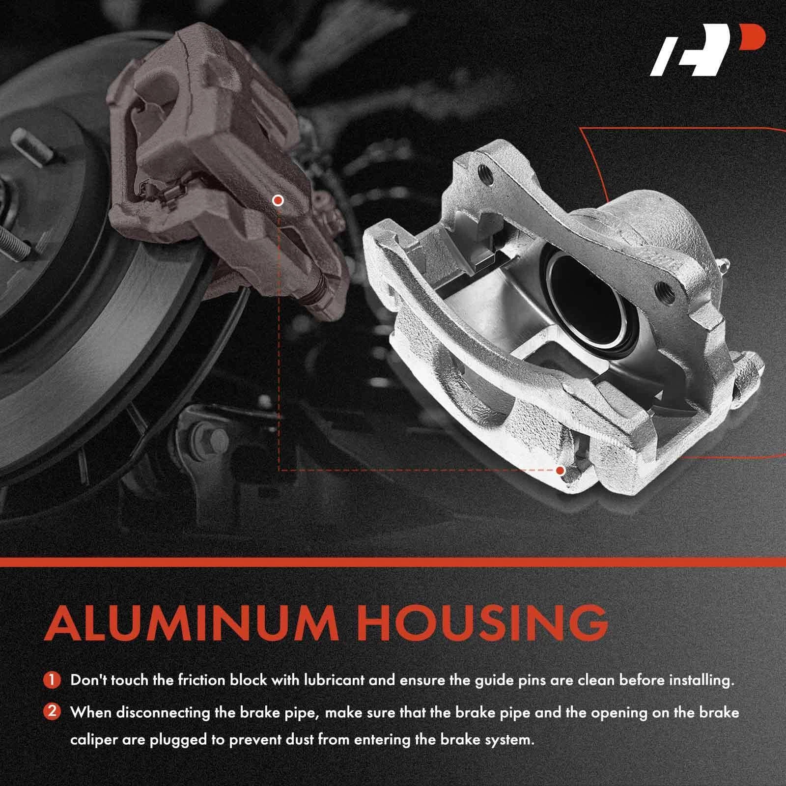 6X Front Brake Caliper & Ceramic Brake Pad for Chevrolet Impala (2000-2020)