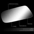 Left Side Rear View Mirror Glass for Honda Civic/Integra (1988–1993)