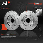 Front Drilled Brake Rotors for Mazda 3 (2004-2017)