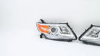 Set of 2 Halogen Headlights for Honda Odyssey (2011–2017) Chrome Amber