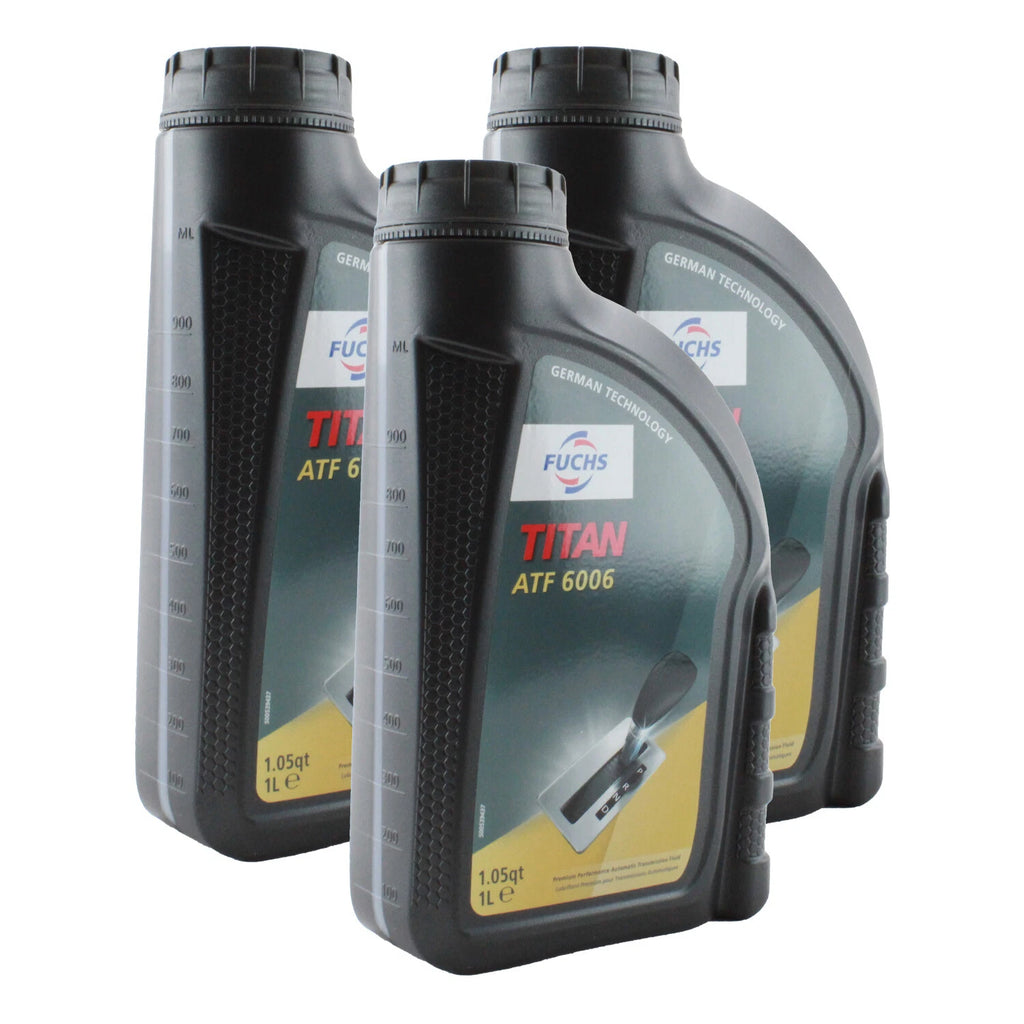 Set of 3 Fuchs TITAN ATF 6006 Auto Transmission Fluid 1L for Audi BMW Jaguar