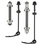 Quick Release Axle Set for MTB Bike (Front & Rear) - Steel Black