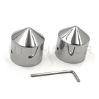 28mm Front Axle Nut Covers for Harley Choppers, Honda, Suzuki, Kawasaki, Yamaha