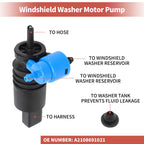 Windshield Washer Pump w/Grommet for Mercedes-Benz E-Class (2003–2009) No.A2108691021