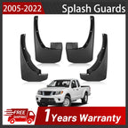 4PCS Front Rear Splash Guards for Nissan Frontier (2006–2022)