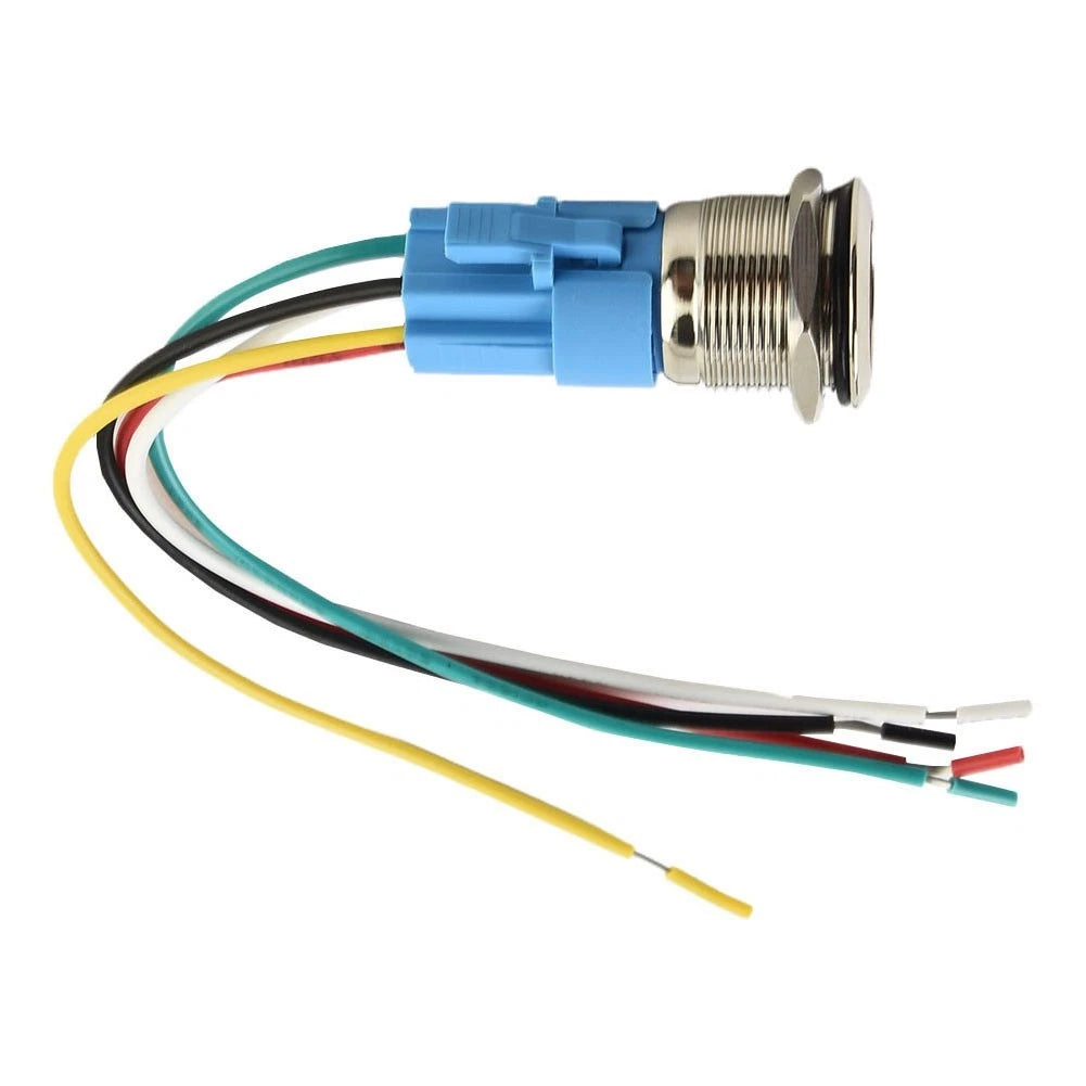 19mm Latching Push Button Switch for Universal Applications (12V DC)