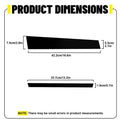 Set of 4 Window Pillar Posts Trim Molding Covers for Infiniti G35 G37 (2002–2013)
