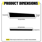 Set of 4 Window Pillar Posts Trim Molding Covers for Infiniti G35 G37 (2002–2013)
