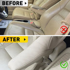 Beige Leather Front Seat Armrest Cover for Honda CR-V (2010–2011)