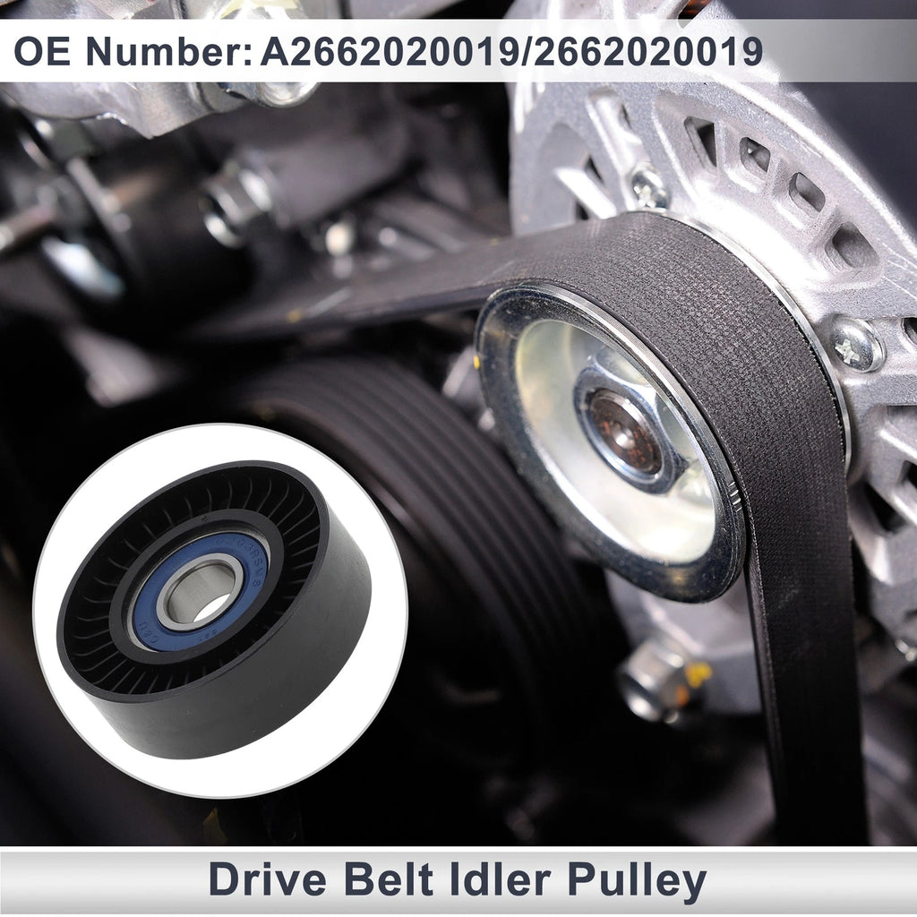 Drive Belt Idler Pulley for Mercedes-Benz A-Class (1997–2014) No.A2662020019