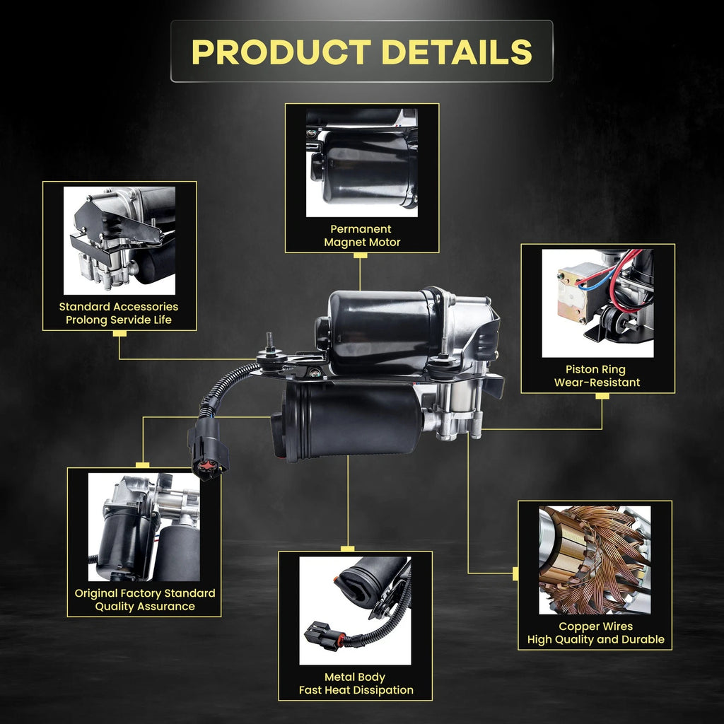Air Suspension Compressor Pump for Ford Crown Victoria (1992-2011)