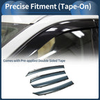 Window Deflectors for Honda Fit Side Window Vent Visors Black 2021-2023