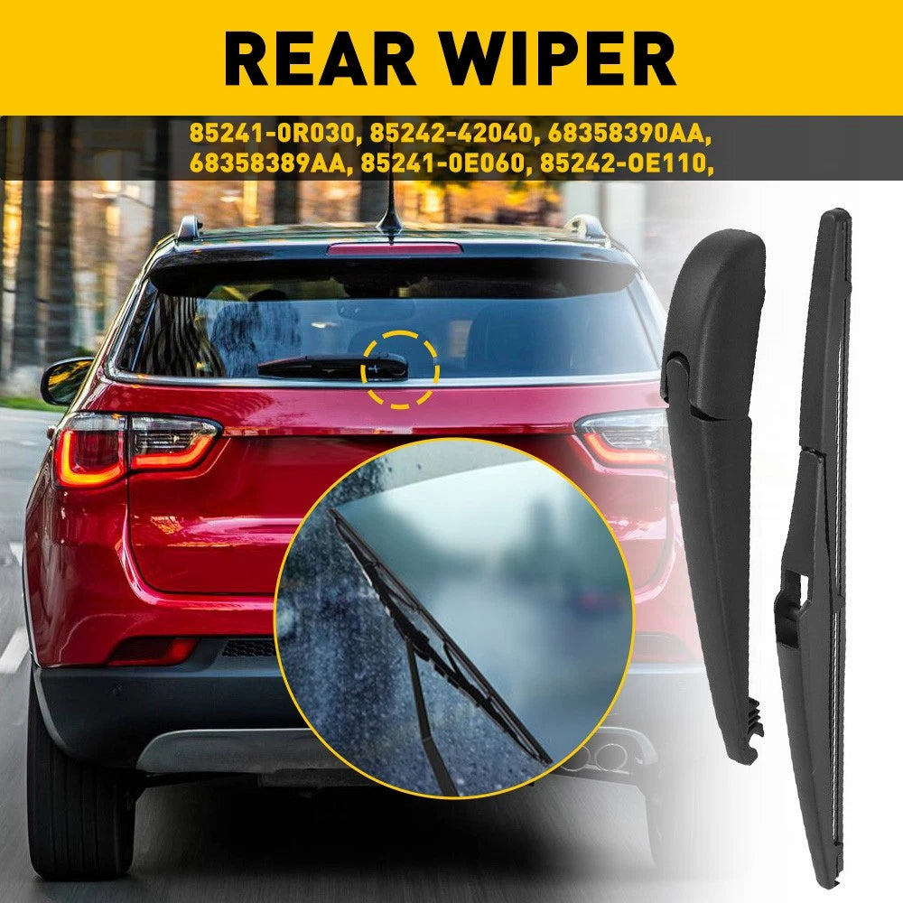 Rear Wiper Blade and Arm for Jeep Compass (2017–2020)