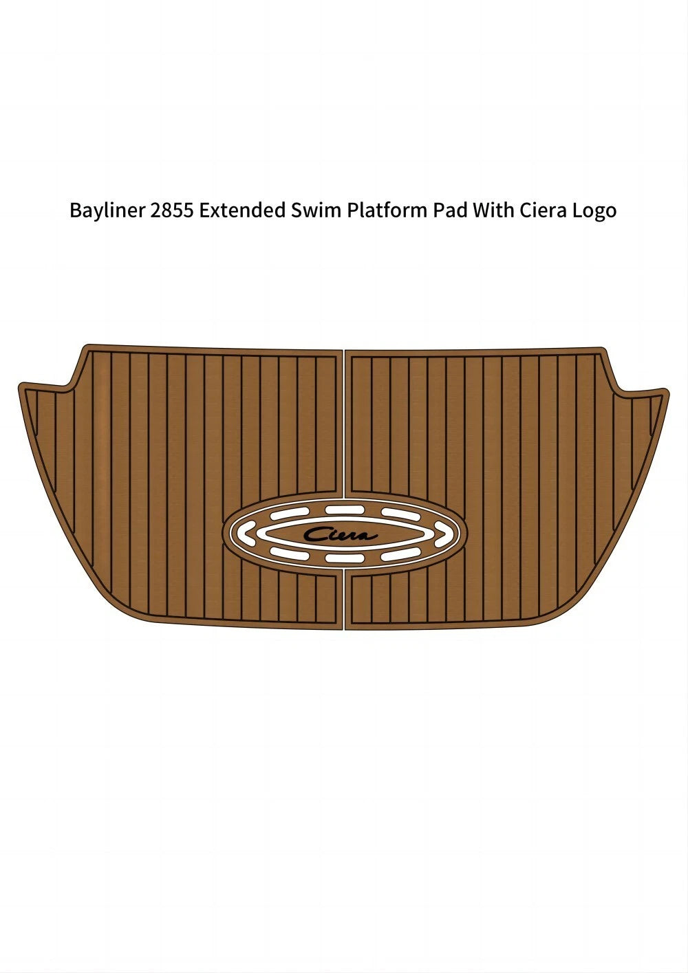 EVA Foam Teak Deck Flooring Mat for Bayliner 2855 (2000)