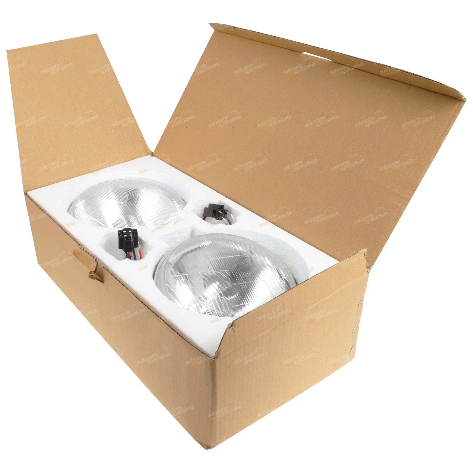 Lens Glass Headlight Upgrade Kit 7-Inch Round Lamps