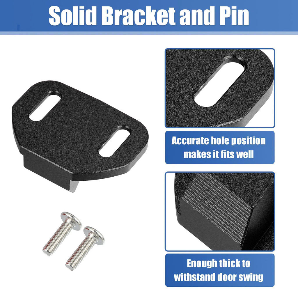 Set of 2 Door Check Brackets for Toyota FJ Cruiser (2007–2014) Black