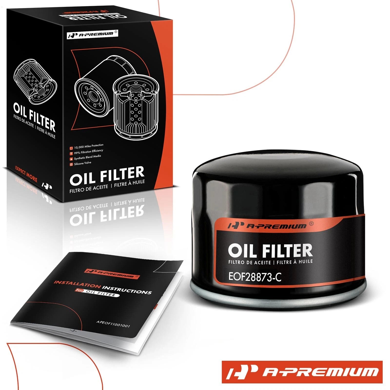 Engine Oil Filter for Chevrolet Silverado 2500 HD, 3500 (2001–2006)