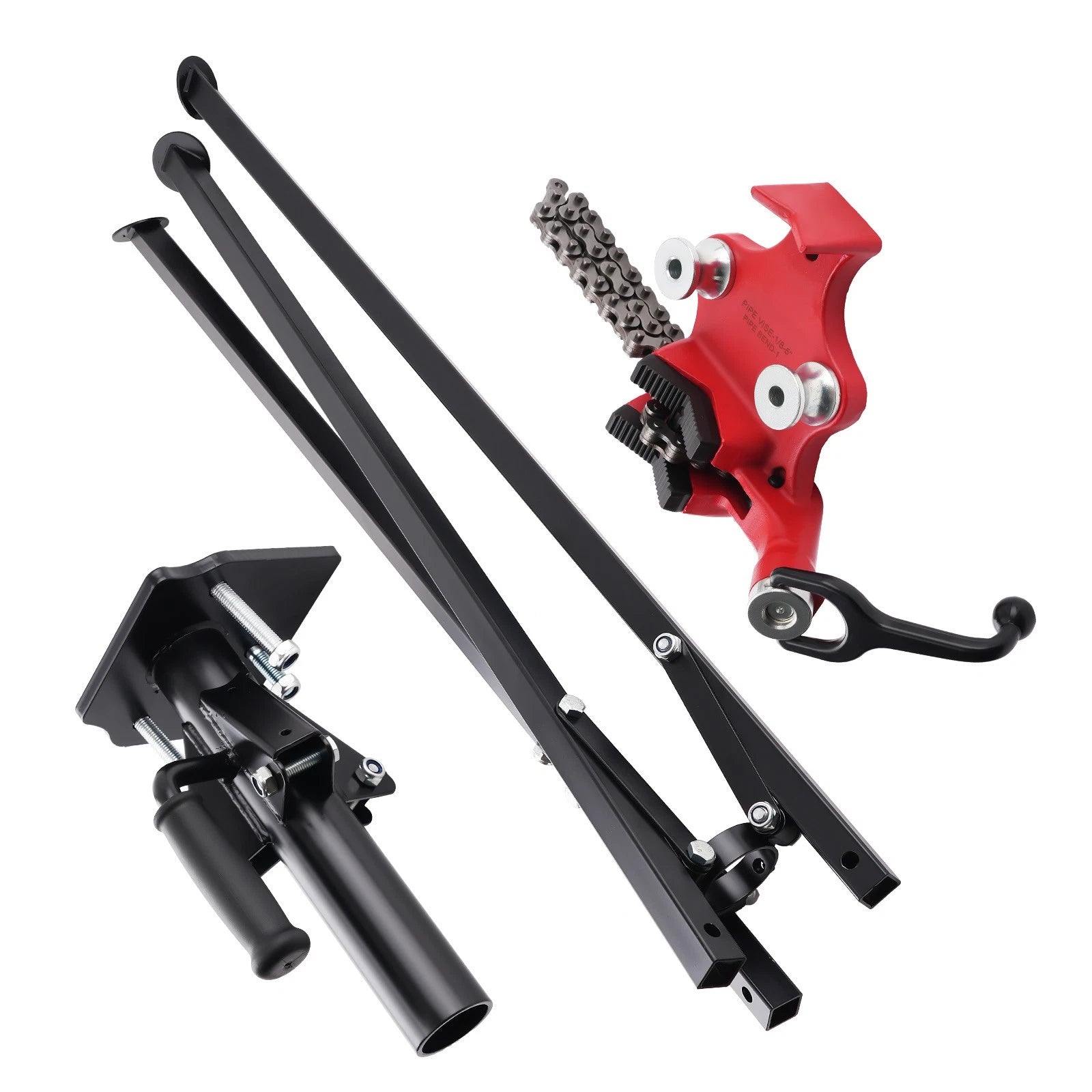 Chain Vise Tripod Stand for Pipe (1/8"-5" Capacity)