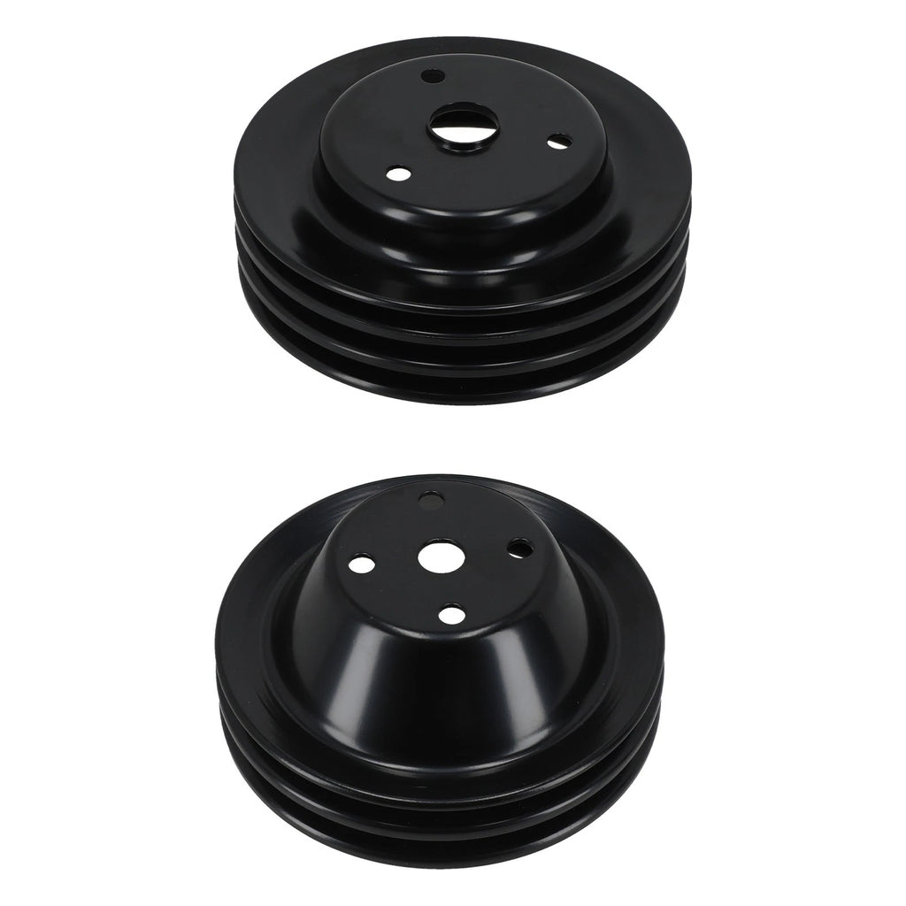 Double Groove Water Pump Pulley for Chevy Small Block V8 (1968–1986)