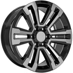 20 Inch Machined Black Wheel for 2003–2014 Chevy Express 1500
