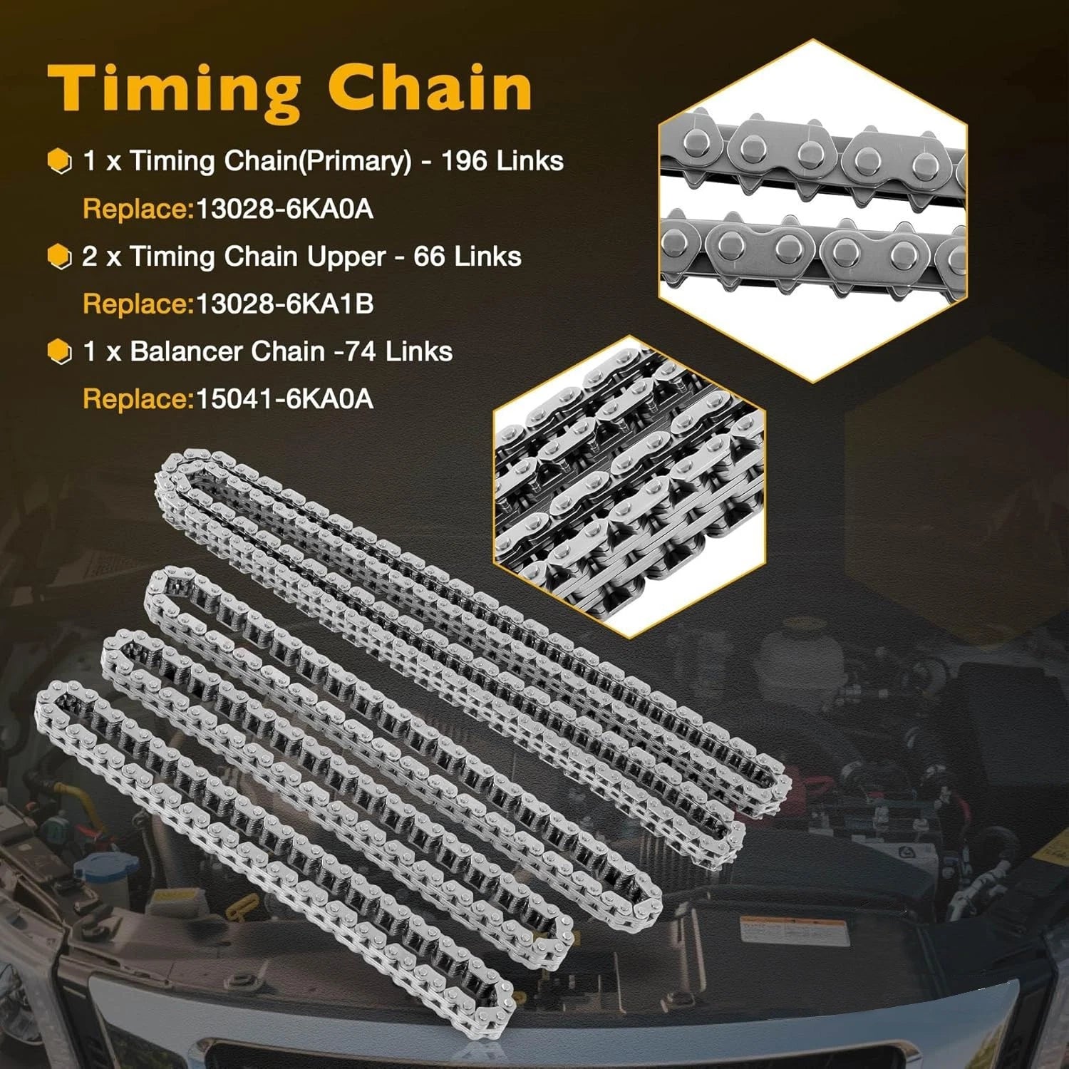 Timing Chain Kit for Nissan Pathfinder Infiniti QX60 (2017–2024) VQ35DD