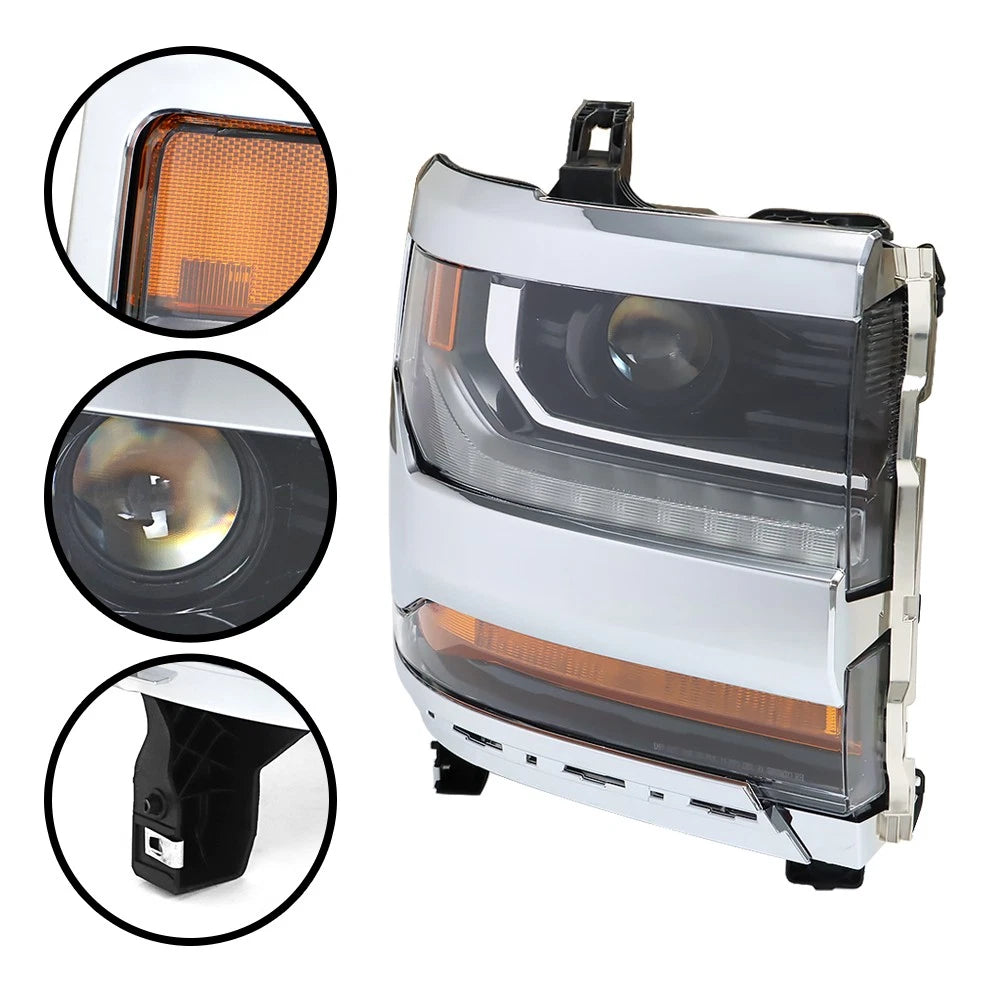 HID Headlight with LED DRL for Chevy Silverado 1500 (2016-2018)